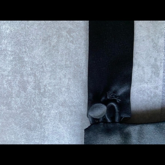 NWT Reiss gorgeous Art Deco black silk lace beaded cocktail dress w/ open back. - Picture 6 of 6